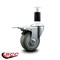 Service Caster 3.5'' Gray Poly Swivel 1-3/8'' Expanding Stem Caster Total Lock Brake SCC-EXTTL20S3514-PPUB-138 - alternate 3